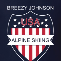 Breezy Johnson Alpine Skiing Pyeongchang Usa Sports Fan T Shirt 33433775
