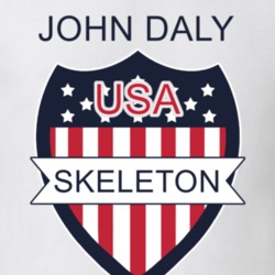 John Daly Skeleton Pyeongchang Usa Athletes Sports Fan T Shirt 33474337