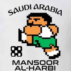 Mansoor Al-harbi Tecmo Soccer Saudi Arabia World Cup Favorite Player T Shirt 34230025