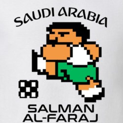 Salman Al-faraj Tecmo Soccer Saudi Arabia World Cup Favorite Player T Shirt 34230039