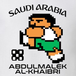 Abdulmalek Al-khaibri Tecmo Soccer Saudi Arabia World Cup Favorite Player T Shirt 34230041