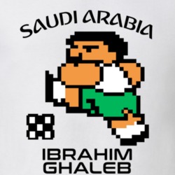 Ibrahim Ghaleb Tecmo Soccer Saudi Arabia World Cup Favorite Player T Shirt 34230042
