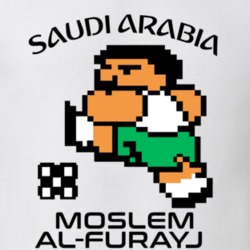 Moslem Al-furayj Tecmo Soccer Saudi Arabia World Cup Favorite Player T Shirt 34230064