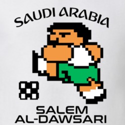 Salem Al-dawsari Tecmo Soccer Saudi Arabia World Cup Favorite Player T Shirt 34230099