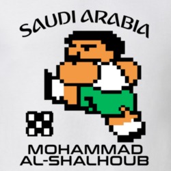 Mohammad Al-shalhoub Tecmo Soccer Saudi Arabia World Cup Favorite Player T Shirt 34230109