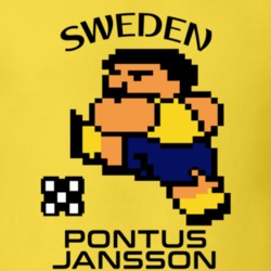 Pontus Jansson Tecmo Soccer Sweden World Cup Favorite Player T Shirt 34257186