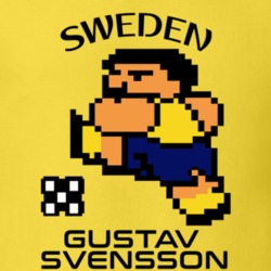 Gustav Svensson Tecmo Soccer Sweden World Cup Favorite Player T Shirt 34257189