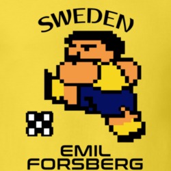 Emil Forsberg Tecmo Soccer Sweden World Cup Favorite Player T Shirt 34257191
