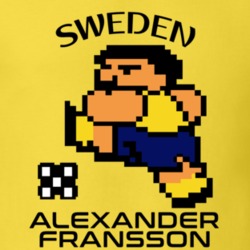 Alexander Fransson Tecmo Soccer Sweden World Cup Favorite Player T Shirt 34257193