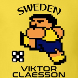 Viktor Claesson Tecmo Soccer Sweden World Cup Favorite Player T Shirt 34257196