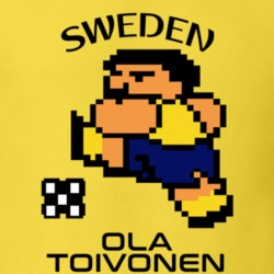 Ola Toivonen Tecmo Soccer Sweden World Cup Favorite Player T Shirt 34257205