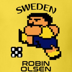 Robin Olsen Tecmo Soccer Sweden World Cup Favorite Player T Shirt 34257213