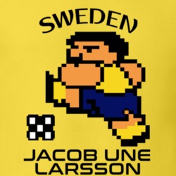 Jacob Une Larsson Tecmo Soccer Sweden World Cup Favorite Player T Shirt 34257226