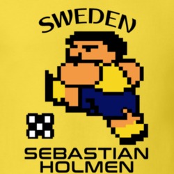 Sebastian Holmen Tecmo Soccer Sweden World Cup Favorite Player T Shirt 34257232