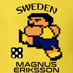Magnus Eriksson Tecmo Soccer Sweden World Cup Favorite Player T Shirt 34257240