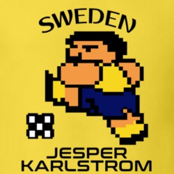 Jesper Karlstrom Tecmo Soccer Sweden World Cup Favorite Player T Shirt 34257243