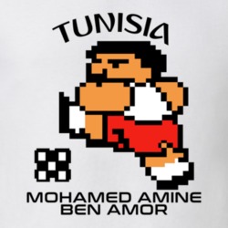 Mohamed Amine Ben Amor Tecmo Soccer Tunisia World Cup Favorite Player T Shirt 34267918