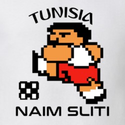 Naim Sliti Tecmo Soccer Tunisia World Cup Favorite Player T Shirt 34267919