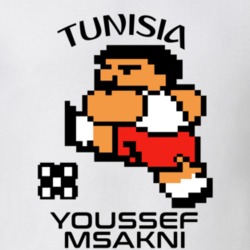 Youssef Msakni Tecmo Soccer Tunisia World Cup Favorite Player T Shirt 34267926