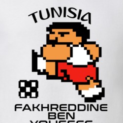 Fakhreddine Ben Youssef Tecmo Soccer Tunisia World Cup Favorite Player T Shirt 34267927