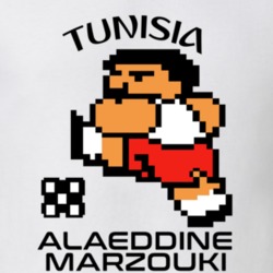 Alaeddine Marzouki Tecmo Soccer Tunisia World Cup Favorite Player T Shirt 34267930