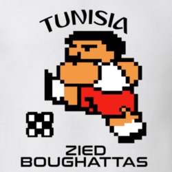 Zied Boughattas Tecmo Soccer Tunisia World Cup Favorite Player T Shirt 34267935