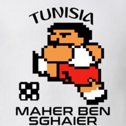 Maher Ben Sghaier Tecmo Soccer Tunisia World Cup Favorite Player T Shirt 34267942