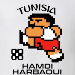 Hamdi Harbaoui Tecmo Soccer Tunisia World Cup Favorite Player T Shirt 34267944