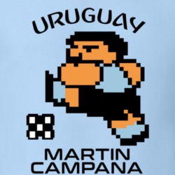Martin Campana Tecmo Soccer Uruguay World Cup Favorite Player T Shirt 34273119