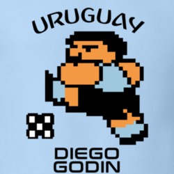 Diego Godin Tecmo Soccer Uruguay World Cup Favorite Player T Shirt 34273121