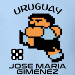 Jose Maria Gimenez Tecmo Soccer Uruguay World Cup Favorite Player T Shirt 34273122