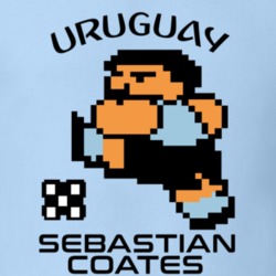 Sebastian Coates Tecmo Soccer Uruguay World Cup Favorite Player T Shirt 34273123