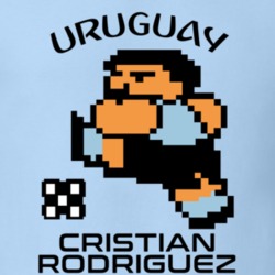 Cristian Rodriguez Tecmo Soccer Uruguay World Cup Favorite Player T Shirt 34273126