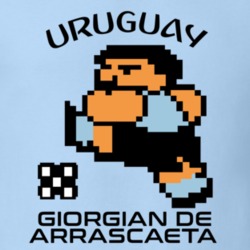 Giorgian De Arrascaeta Tecmo Soccer Uruguay World Cup Favorite Player T Shirt 34273130
