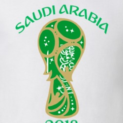Saudi Arabia Flag World Cup Trophy Football Fan T Shirt 34316146