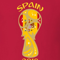 Spain Flag World Cup Trophy Football Fan T Shirt 34316147