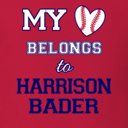 My Heart Belongs To Harrison Bader St Louis Baseball Fan T Shirt 34545664