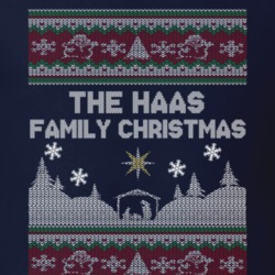 Haas Family Ugly Christmas Sweater T Shirt 34739915
