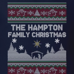 Hampton Family Ugly Christmas Sweater T Shirt 34739932
