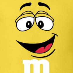 M And Ms Yellow Character Face Halloween Costume T Shirt 34857513