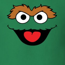 Oscar The Grouch Face Halloween Costume T Shirt 34929373