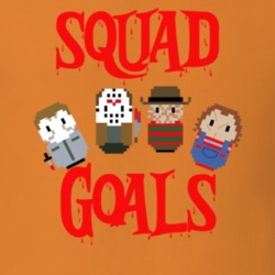 Michael Myers Jason Voorhees Freddy Krueger Chucky Squad Goals Funny Horror Characters Halloween T Shirt 35005865