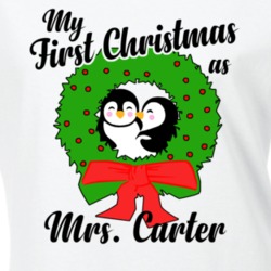 My First Christmas As Mrs Carter Cute Christmas T Shirt 35068703