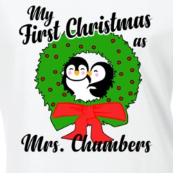 My First Christmas As Mrs Chambers Cute Christmas T Shirt 35068717