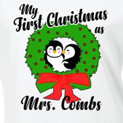 My First Christmas As Mrs Combs Cute Christmas T Shirt 35068780