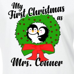 My First Christmas As Mrs Conner Cute Christmas T Shirt 35068786