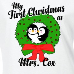 My First Christmas As Mrs Cox Cute Christmas T Shirt 35068812