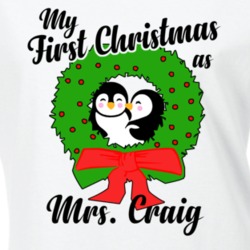 My First Christmas As Mrs Craig Cute Christmas T Shirt 35068814
