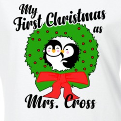 My First Christmas As Mrs Cross Cute Christmas T Shirt 35068823