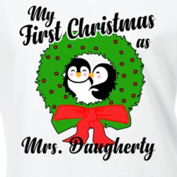 My First Christmas As Mrs Daugherty Cute Christmas T Shirt 35068845